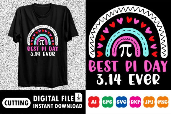 A Designer Reviews the Best Pi Day Ever Rainbow Math Shirt Graphics