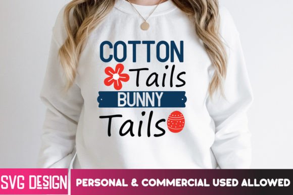Cotton Tails Bunny Tails SVG Cut File for Graphics & T-Shirt Designs