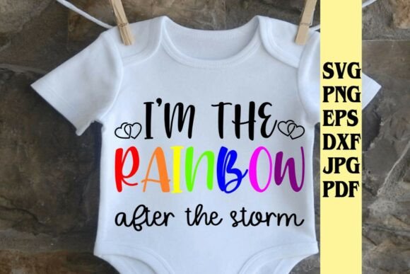 I'm the Rainbow Onsie Graphics for T-Shirt Designs & Branding