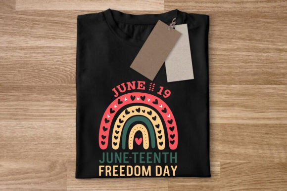 Juneteenth Rainbow TShirt: A Vibrant Graphic for Inclusive Crafts