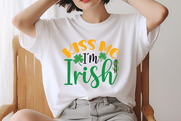 Kiss Me I'm Irish: A Versatile Graphic Design for T-Shirts & Crafts