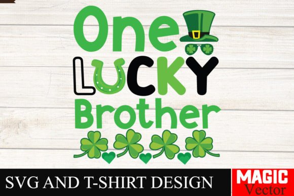 One Lucky Bother: A Graphics Asset for T-Shirt Designs