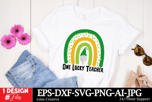 Practical Review of the One Lucky Teacher SVG Design for T-Shirt Graphics