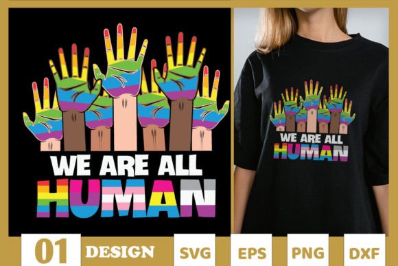 Rainbow LGBT We Are All Human SVG: A Brand Designer’s Review