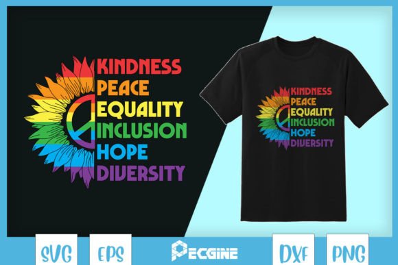 Rainbow Sunflower LGBT Pride SVG: A Graphic for Content Design